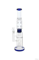 18 Inch Double Swiss Perc with Barrle Bong
